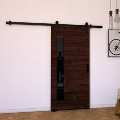 Drzwi Przesuwne>przesuwne.com Nowoczesne drzwi przesuwne do pokoju 80 cm PASCO wenge