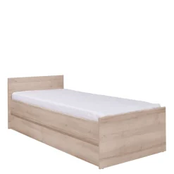 Łóżka Młodzieżowe|Łóżka Ze Stelażem>MARIDEX Nowoczesne łóżko do pokoju młodzieżowego 90x200 cm COSTA dąb sonoma