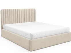 Łóżka Małżeńskie|Łóżka Ze Stelażem></noscript>Gruszka Nowoczesne łóżko do sypialni tapicerowane 180x200 cm BELIVO