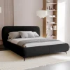 Łóżka Ze Stelażem|Łóżka Na Nóżkach>UNISTYL MEBLE Nowoczesne łóżko do sypialni 180x200 cm MALI pojemnik na pościel czarne