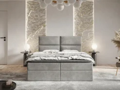Meble Młodzieżowe|Łóżka Młodzieżowe></noscript>Riban Nowoczesne łóżko kontynentalne z pojemnikiem 120x200 cm GEND
