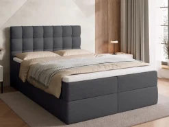 Meble Młodzieżowe|Łóżka Młodzieżowe></noscript>BROMARKT Nowoczesne łóżko kontynentalne 140x200 cm z pojemnikiem DETROIT