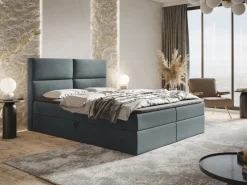 Łóżka Młodzieżowe|Łóżka Ze Stelażem></noscript>Riban Nowoczesne łóżko kontynentalne 140x200 cm GEND pojemnik