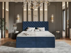 Łóżka Małżeńskie|Łóżka Ze Stelażem></noscript>Riban Nowoczesne łóżko kontynentalne 180x200 cm z pojemnikiem BROLY