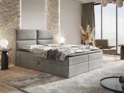 Łóżka Małżeńskie|Łóżka Ze Stelażem></noscript>Riban Nowoczesne łóżko kontynentalne 180x200 cm GEND pojemnik