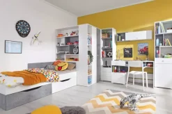 Meble Dla Dzieci|Łóżka Młodzieżowe>MEBLAR Nowoczesne łóżko młodzieżowe 120x200 SIREN