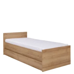 Łóżka Ze Stelażem|Łóżka Z Zagłówkiem>MARIDEX Nowoczesne łóżko młodzieżowe ze stelażem 80x200 cm COSTA dąb riviera