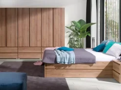 Łóżka Ze Stelażem|Łóżka Z Zagłówkiem>MARIDEX Nowoczesne łóżko młodzieżowe ze stelażem 80x200 cm COSTA dąb riviera