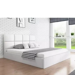 Meble Młodzieżowe|Łóżka Młodzieżowe></noscript>Riban Nowoczesne łóżko tapicerowane 160x200 cm AMBY