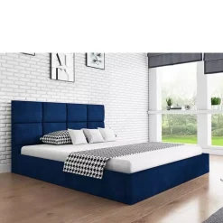 Meble Młodzieżowe|Łóżka Młodzieżowe></noscript>Riban Nowoczesne łóżko tapicerowane 160x200 cm AMBY