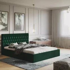 Łóżka Młodzieżowe|Łóżka Dziecięce></noscript>Riban Nowoczesne łóżko 120x200 cm tapicerowane PROVO