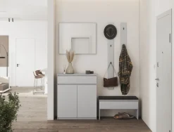 Lustra|Garderoby></noscript>lenart. Nowoczesne lustro ścienne do przedpokoju 92 cm x 77 cm SIMPLY