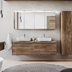 Meble Łazienkowe>COMAD Nowoczesne meble łazienkowe SANTELI dąb vintage