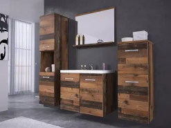 Meble Łazienkowe>BRATEX Nowoczesne meble łazienkowe z umywalką i lustrem MOLO old style