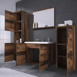 Meble Łazienkowe>BRATEX Nowoczesne meble łazienkowe z umywalką i lustrem MOLO old style