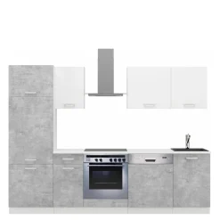 Meble Kuchenne>Lempert Nowoczesne meble do kuchni z zabudową lodówki TONY