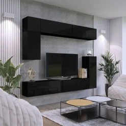 Zestawy Mebli Do Salonu|Meblościanki></noscript>BROMARKT Nowoczesne meble do salonu połysk PREMIUM biały