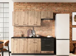 Meble Kuchenne>Stolkar Nowoczesne meble kuchenne 200 cm ANIKA dąb artisan