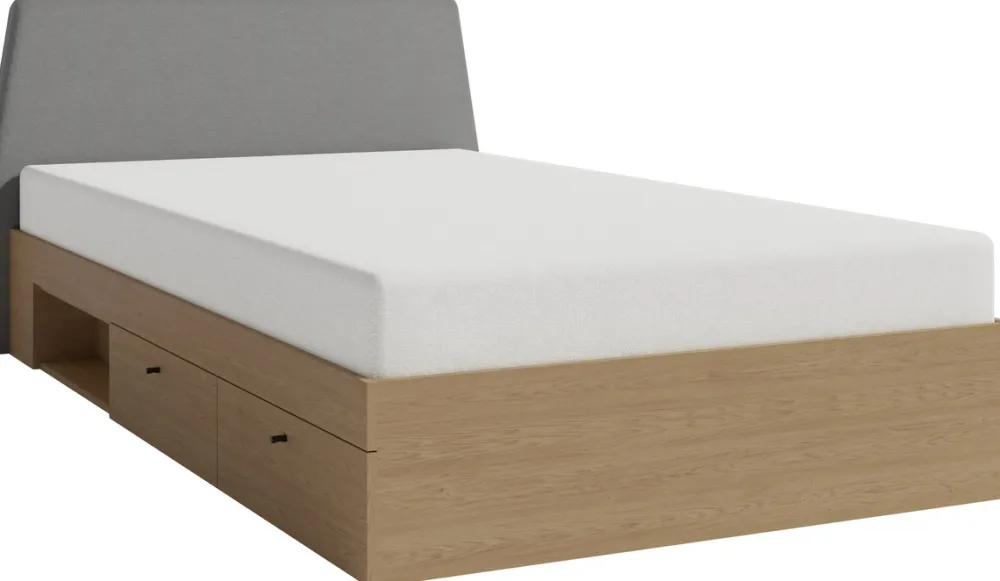 Zestawy Mebli Młodzieżowych>MEBLAR Nowoczesne meble młodzieżowe z łóżkiem ALDENO eukaliptus