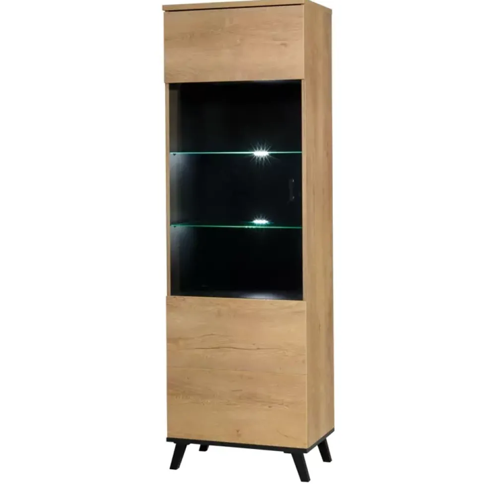 Zestawy Mebli Do Salonu>JUREK Nowoczesne meble pokojowe dąb lefkas jasny JOHNY