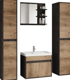 Meble Łazienkowe>BRATEX Nowoczesne meble wiszące do łazienki CHAPO XL