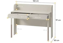Biurka|Meble Młodzieżowe></noscript>lenart. Nowoczesne młodzieżowe biurko z szufladami HARMONY 120 cm