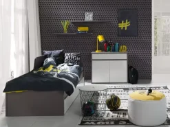 Łóżka Młodzieżowe|Łóżka Dziecięce></noscript>MARIDEX Nowoczesne młodzieżowe łóżko z szufladami 80x200 cm ZENTO