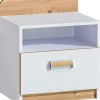 Zestawy Mebli Dziecięcych>DOLMAR Nowoczesne szafka nocna do pokoju dziecięcego 45 cm LUMINOUS biały