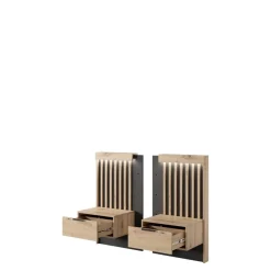 Meble Młodzieżowe|Zestawy Mebli Do Sypialni>LASKI Nowoczesne szafki nocne z szufladami TERAMO dąb artisan antracyt