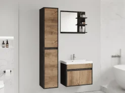 Meble Łazienkowe></noscript>BRATEX Nowoczesne wiszące meble łazienkowe z umywalką 60 cm CHAPO