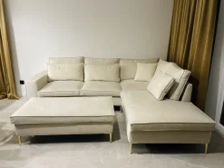 Narożniki></noscript>NEXT COLLECTION Nowoczesny beżowy narożnik do salonu EMBER