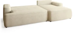 Meble Dla Dzieci|Meble Młodzieżowe>BROMARKT Nowoczesny beżowy narożnik do salonu z funkcją spania CARMELLO boucle