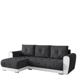 Meble Dla Dzieci|Meble Młodzieżowe>BROMARKT Nowoczesny czarny narożnik z funkcją spania do salonu DOMI