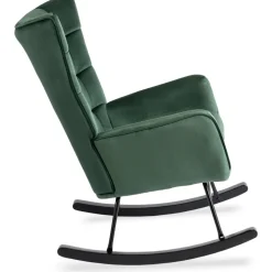Fotele></noscript>MEBEL ELITE Nowoczesny fotel bujany do salonu zielony JAXON