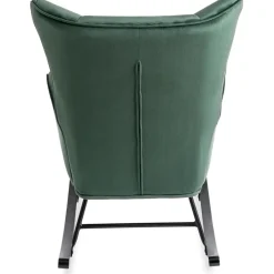 Fotele></noscript>MEBEL ELITE Nowoczesny fotel bujany do salonu zielony JAXON