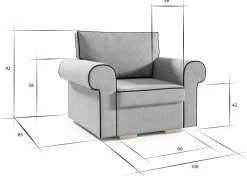 Fotele></noscript>Meble Grand Nowoczesny fotel do salonu MAGNOLIA