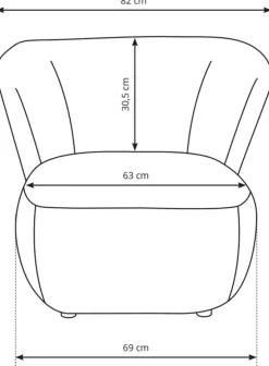 Meble Dla Dzieci|Meble Młodzieżowe></noscript>LASKI Nowoczesny fotel do salonu uszak beżowy AVILA