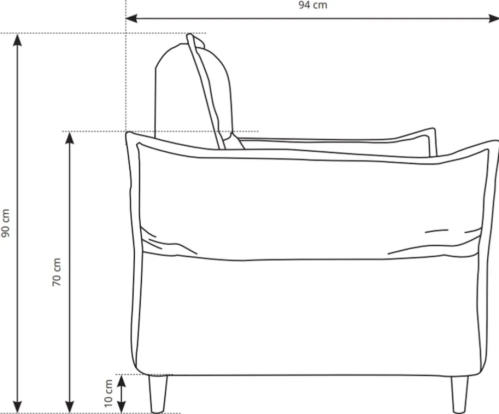Fotele>LASKI Nowoczesny fotel wypoczynkowy MELIO