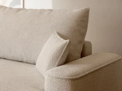 Meble Dla Dzieci|Meble Młodzieżowe></noscript>BROMARKT Nowoczesny narożnik beżowy z funkcją spania CARMELLO DUO boucle