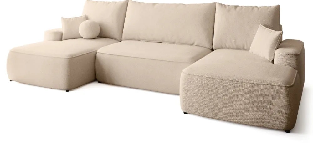 Narożniki>BROMARKT Nowoczesny narożnik do salonu z funkcją spania CARMELLO U