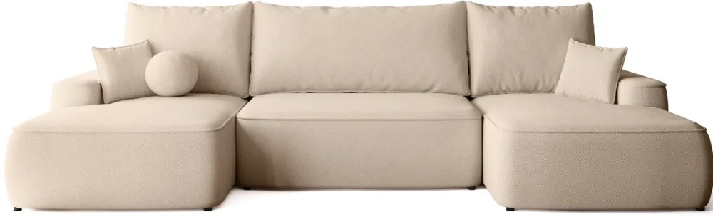 Narożniki>BROMARKT Nowoczesny narożnik do salonu z funkcją spania CARMELLO U