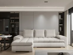 Meble Dla Dzieci|Meble Młodzieżowe></noscript>KENIX Nowoczesny narożnik do salonu z funkcją spania boucle TWIST