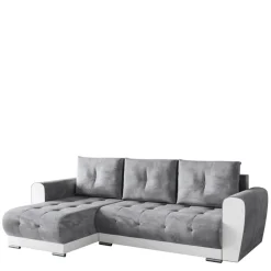 Meble Dla Dzieci|Meble Młodzieżowe>BROMARKT Nowoczesny narożnik do salonu z funkcją spania DOMI szary