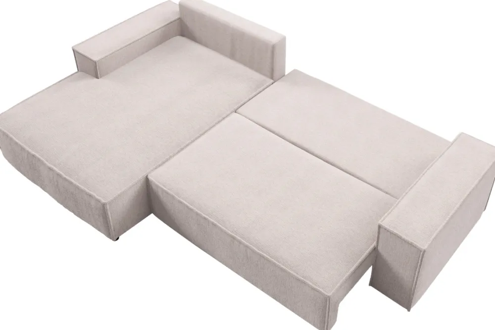 Meble Dla Dzieci|Narożniki>BROMARKT Nowoczesny narożnik do salonu z funkcją spania i pojemnikiem AMANDA