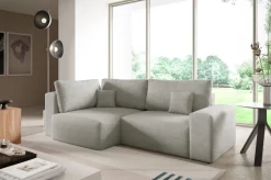 Narożniki>BROMARKT Nowoczesny narożnik do salonu z funkcją spania boucle CAMILO DUO