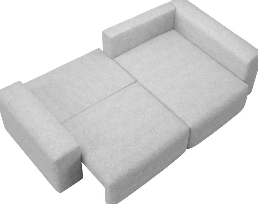 Narożniki>BROMARKT Nowoczesny narożnik do salonu z funkcją spania boucle CAMILO DUO