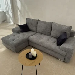 Meble Dla Dzieci|Meble Młodzieżowe></noscript>KENIX Nowoczesny narożnik do salonu z funkcją spania boucle TWIST