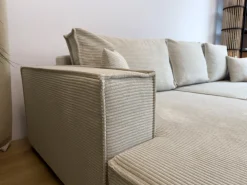 Meble Dla Dzieci|Meble Młodzieżowe></noscript>BROMARKT Nowoczesny narożnik do salonu z funkcją spania sztruksowy PABLO