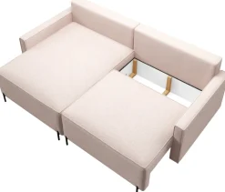 Narożniki|Meble Dla Dzieci></noscript>BROMARKT Nowoczesny narożnik loft na nóżkach z funkcją spania i pojemnikiem NORTON