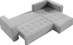 Meble Dla Dzieci|Narożniki></noscript>BROMARKT Nowoczesny narożnik rozkładany do salonu z funkcją spania grafitowy CELEST